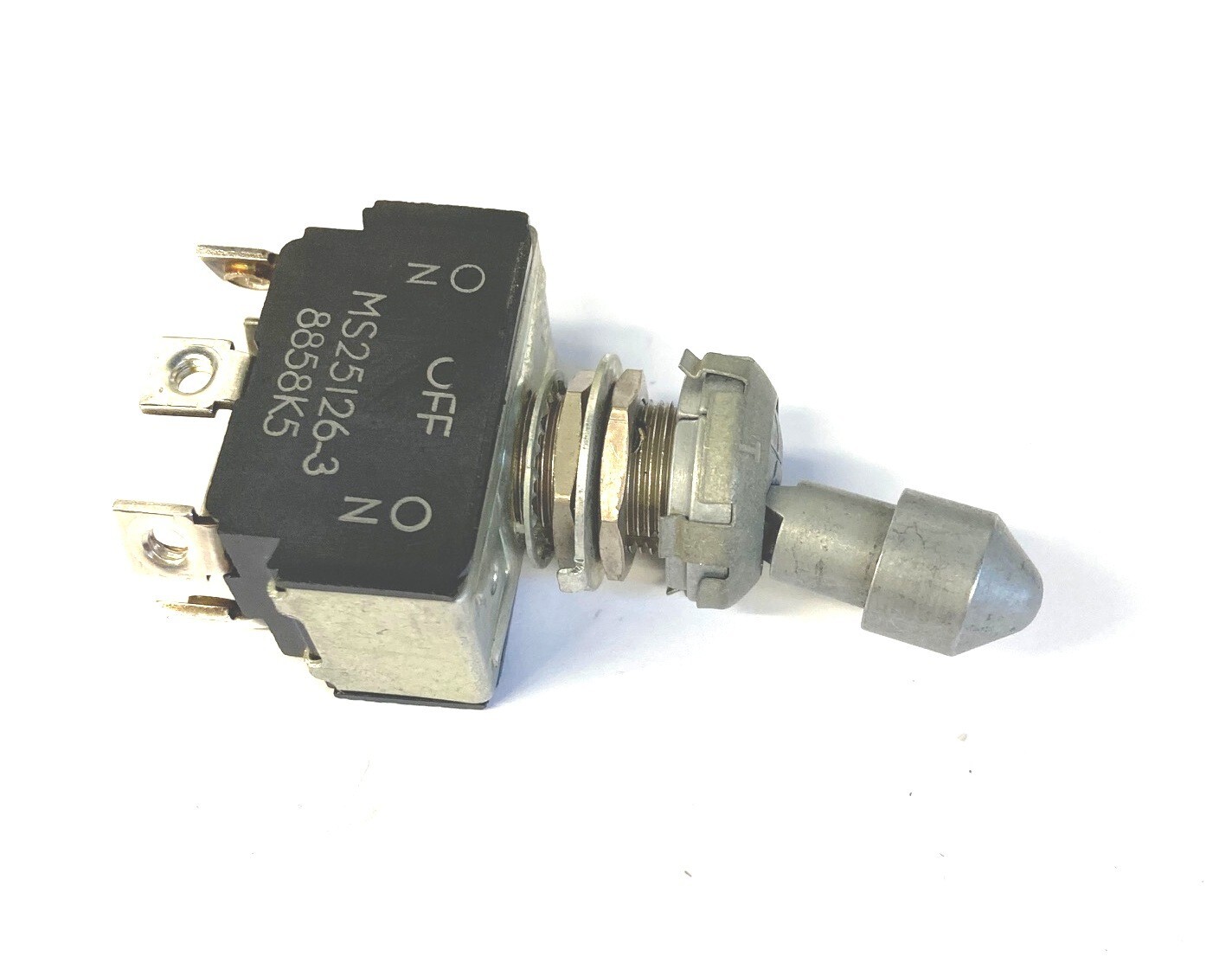 MS25126-3 Eaton Cutler-Hammer Toggle Switch Locking Lever DPDT 8858K5