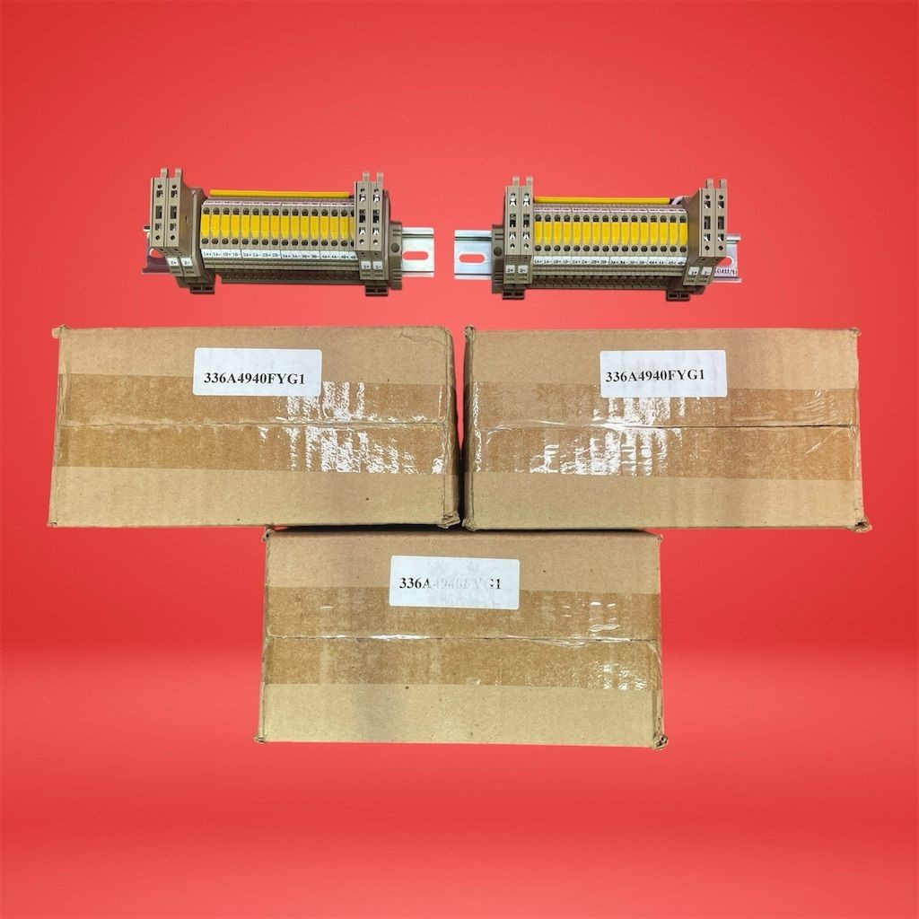 Lot of 5 Comprehensive 336A4940FYG1 DIN Rail Terminal Block Kit Set with Rail