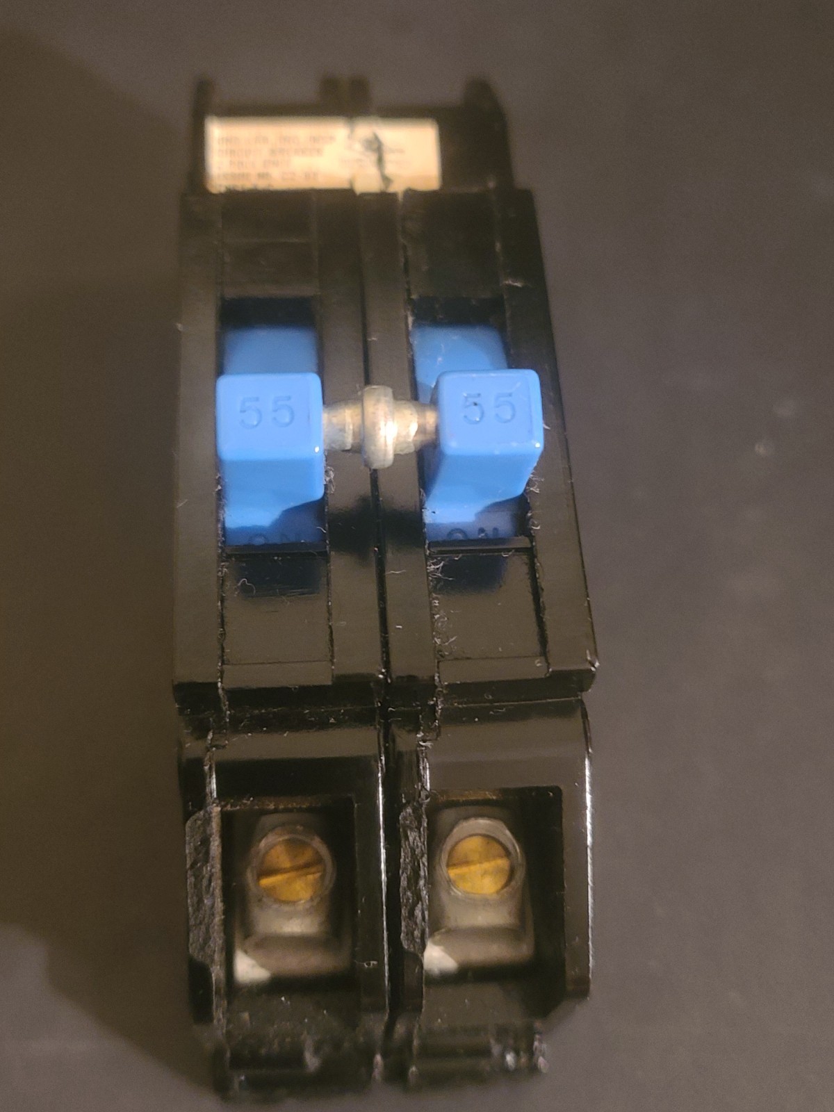 Zinsco 55 Amp 55A Double 2P 2 Pole Circuit Breaker Type TC 120/240 Volt