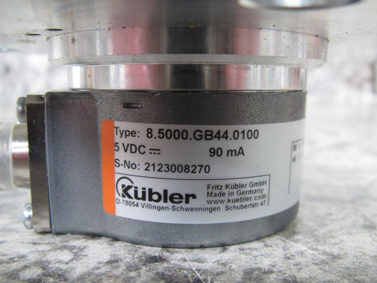 New Kubler 8.5000.GB44.0100 Sendix 5000 5VDC 90mA Incremental Encoder