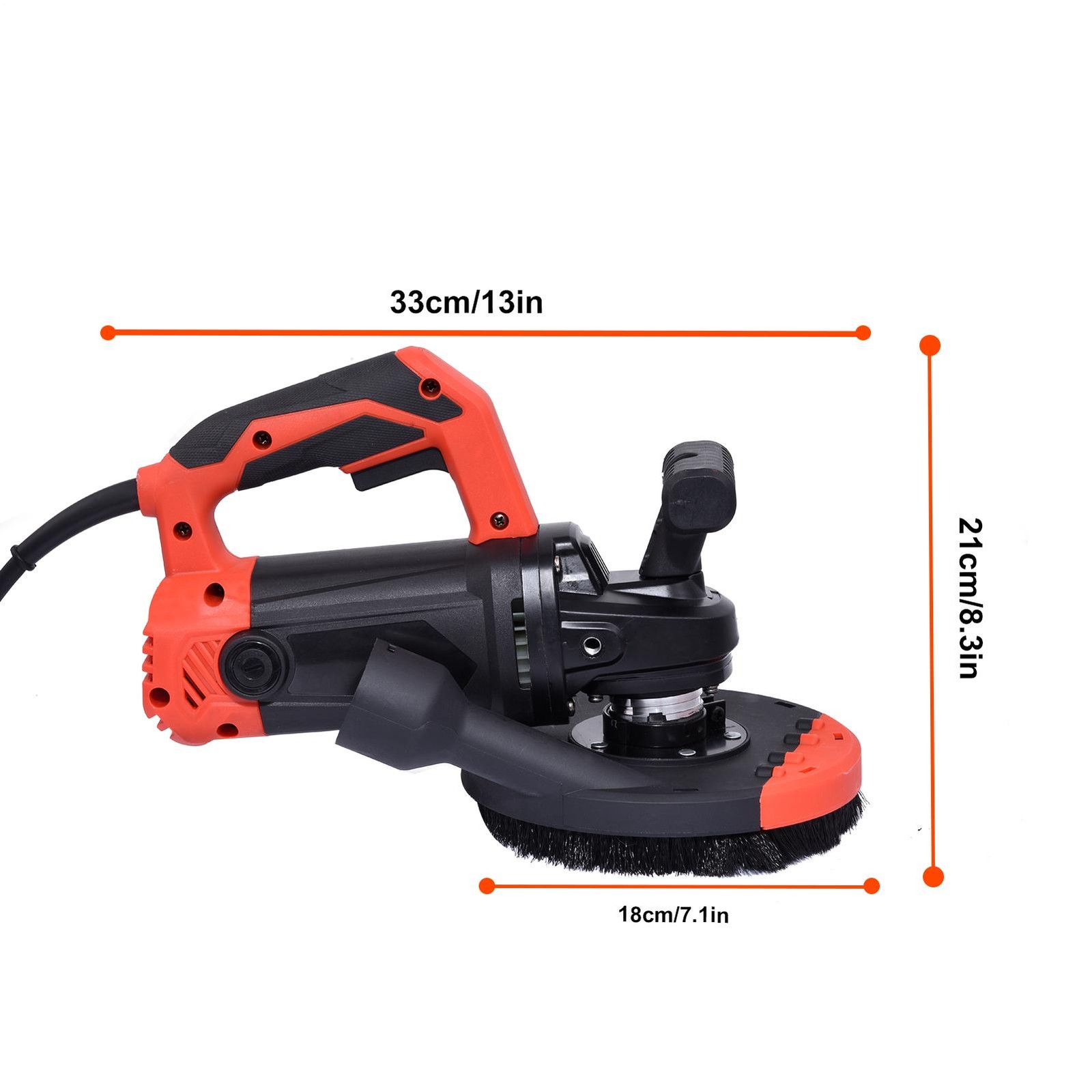 1800W Concrete Surface Grinder, Angle Grinder Kit Floor Grinder