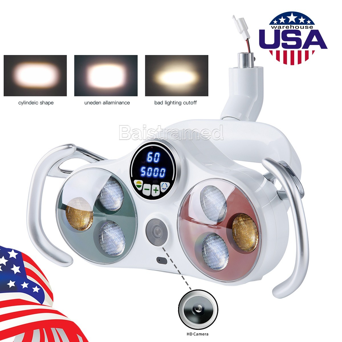 6LED Dental Oral Light Operating Lamp 20 Million HD Camera Video Recording