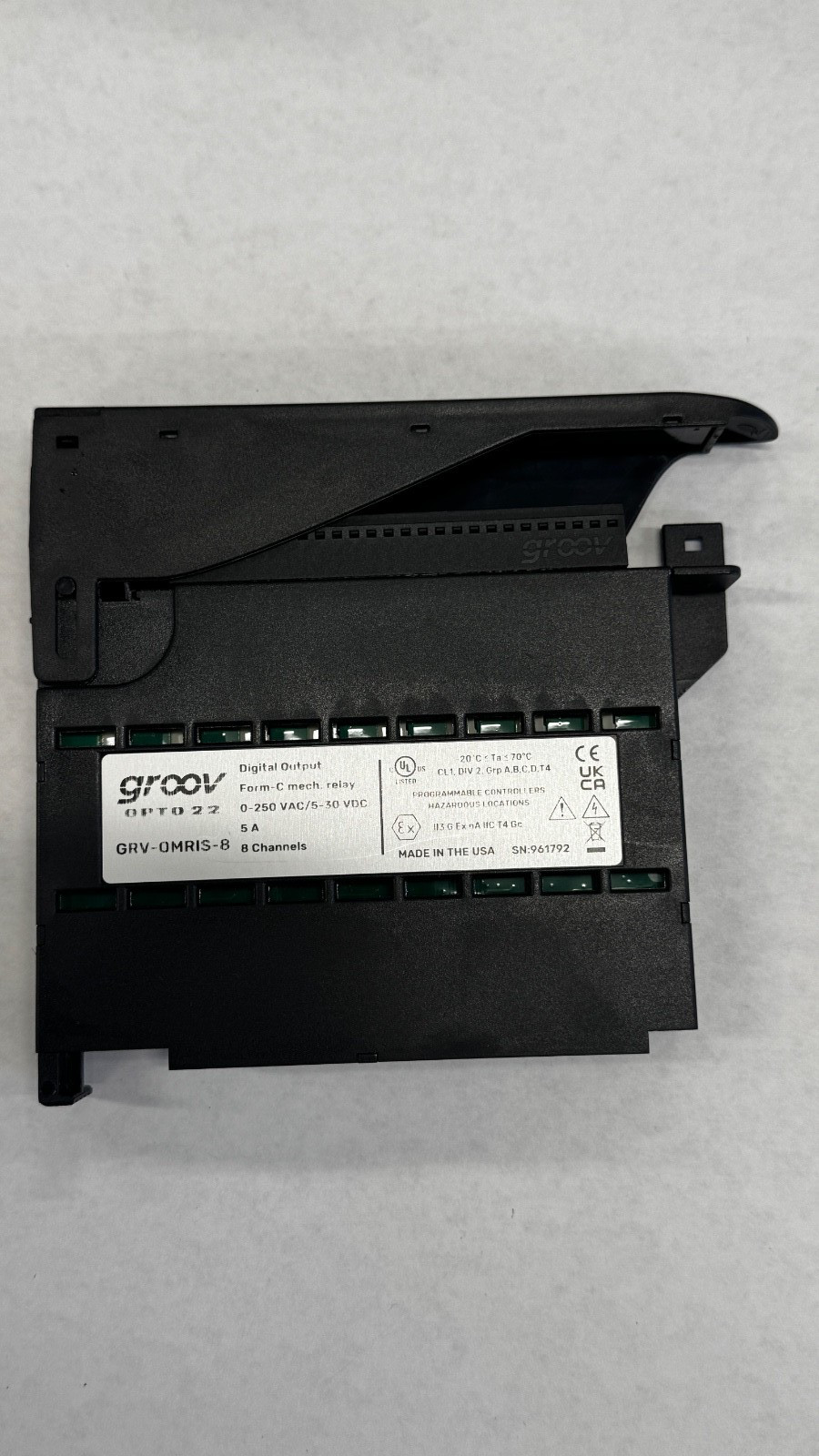Opto 22 GRV-OMRIS-8 AC/DC Discrete Output, 8 Channels, Electromechanical Relay