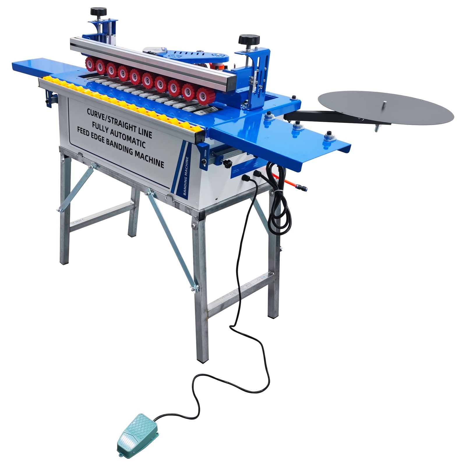 110V Automatic Woodworking Curved and Straight Edge Banding Machine 1200W/1.6HP