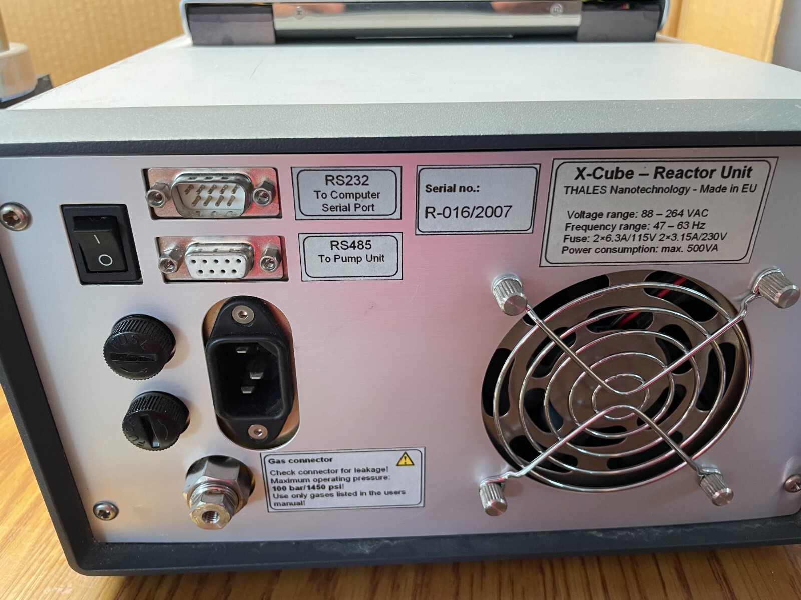 Thales Nano X-Cube REACTOR UNIT Xcube stand Edmund Industrial optics