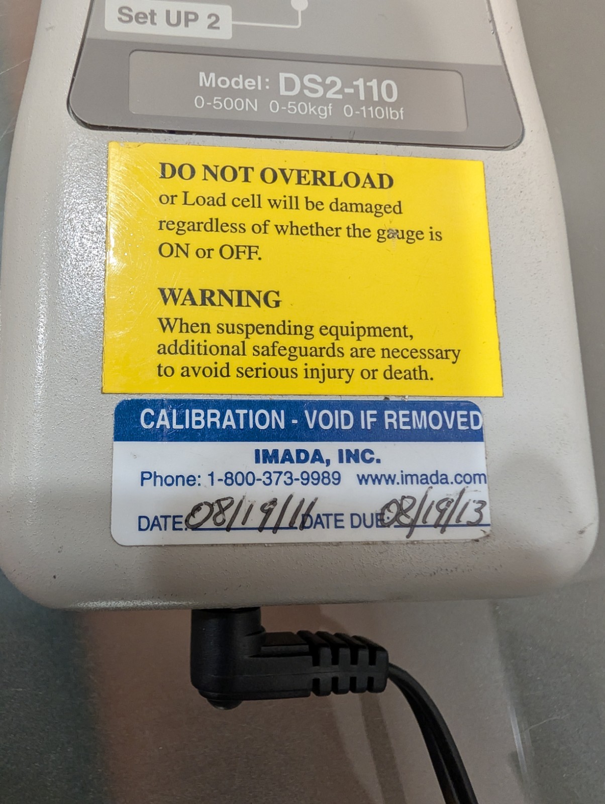 IMADA DA2-110 Force Measurement 0-500N 0-50Kgf 0-110lbf Read description