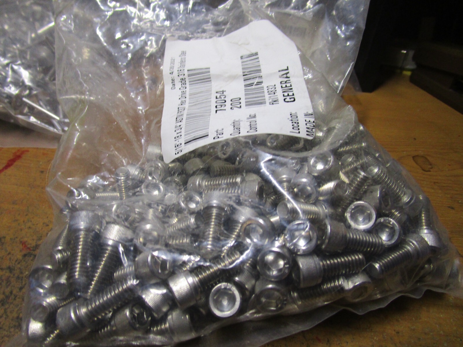 5/16″-18 x 3/4″ L 1/4″ Hex 316 Stainless Steel Socket Head Cap Screw QTY 200