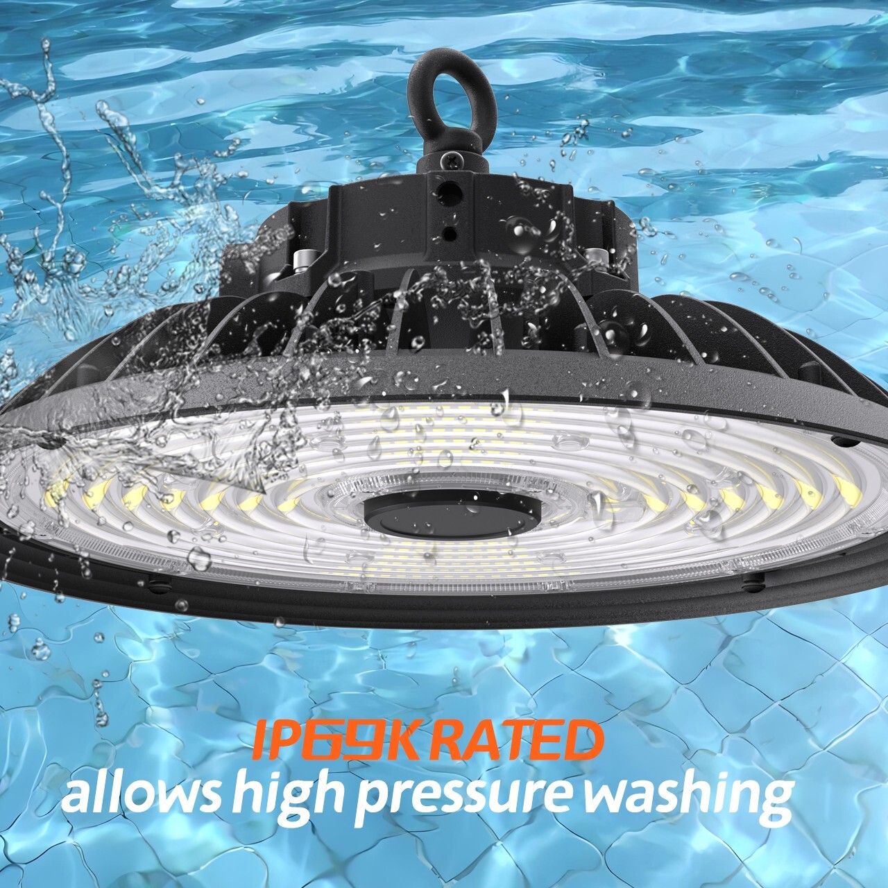 150W LED UFO High Bay Light Warehouse Commercial Industrial 5000K AC 100-277V