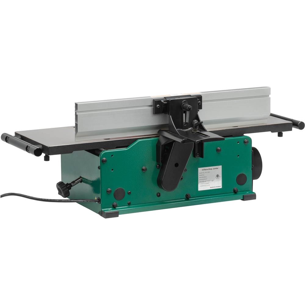 G0986 10″ Benchtop Jointer with Spiral-Type Cutterhead
