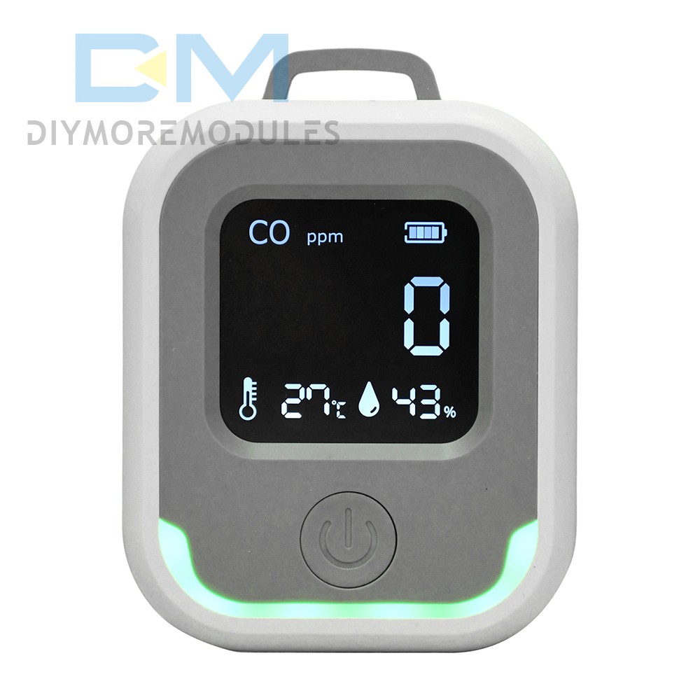 Air Quality Monitor 3-in-1 Carbon Monoxide Detector Temperature Humidity Alarm