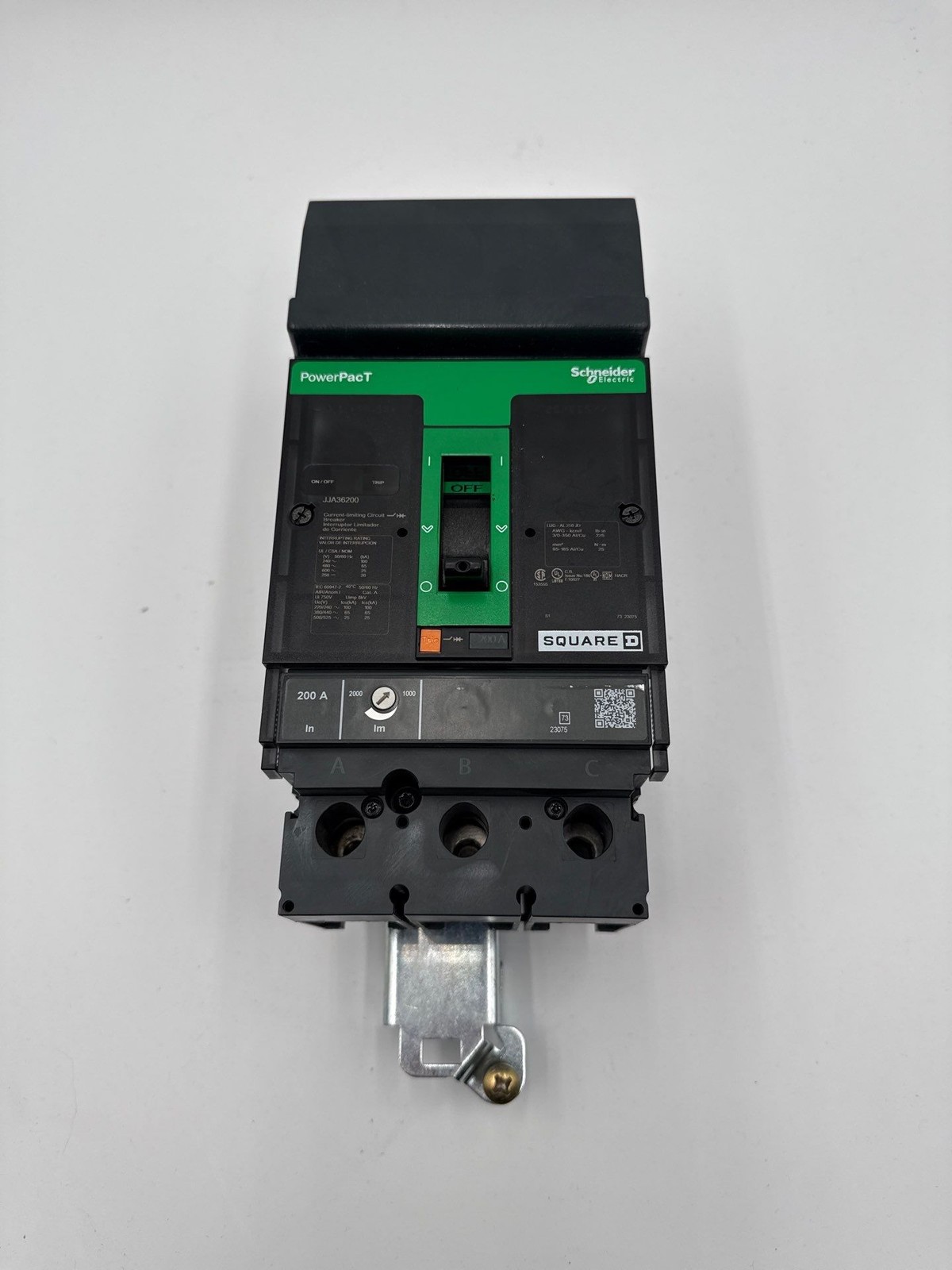 Square D JJA36200 I-Line Circuit Breaker 200A 3P 600V JJA 200 Amp 3 Pole