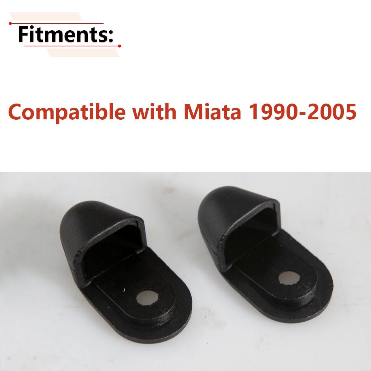 2PCS Convertible Roof Top Latch Cap Clip Compatible with Miata MX-5 MX5 1990 to