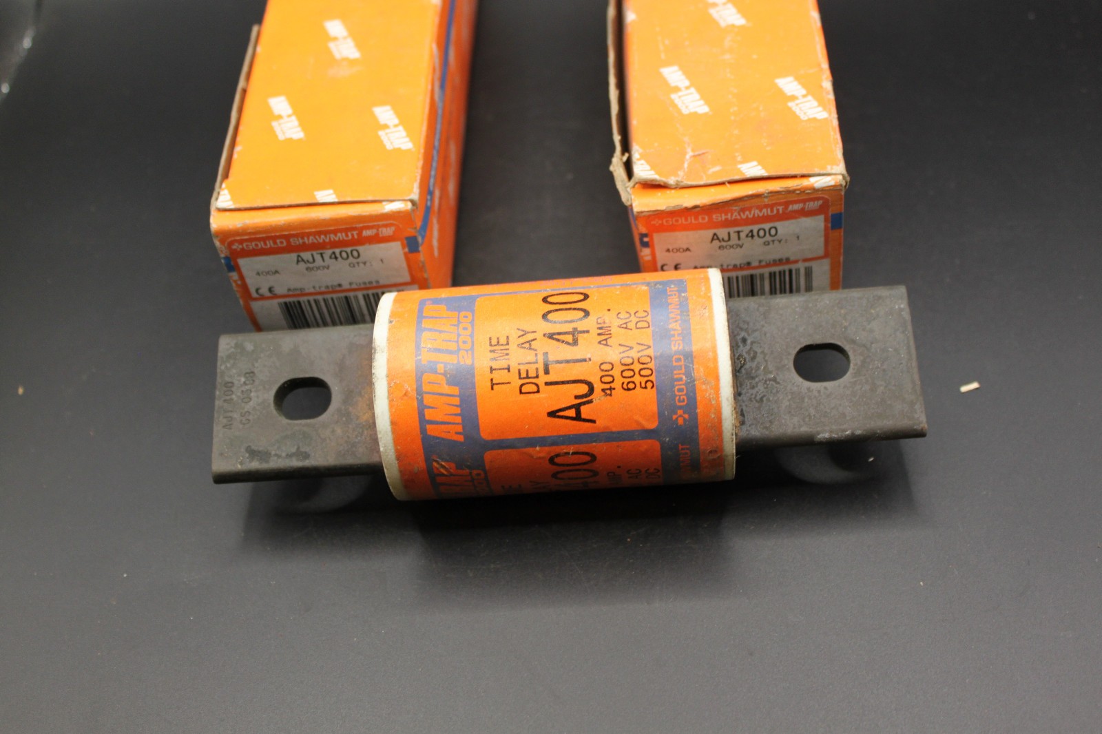 Lot of 3 Gould Shawmut AJT400 400A Class J Time Delay Fuses NOS 2 Boxed