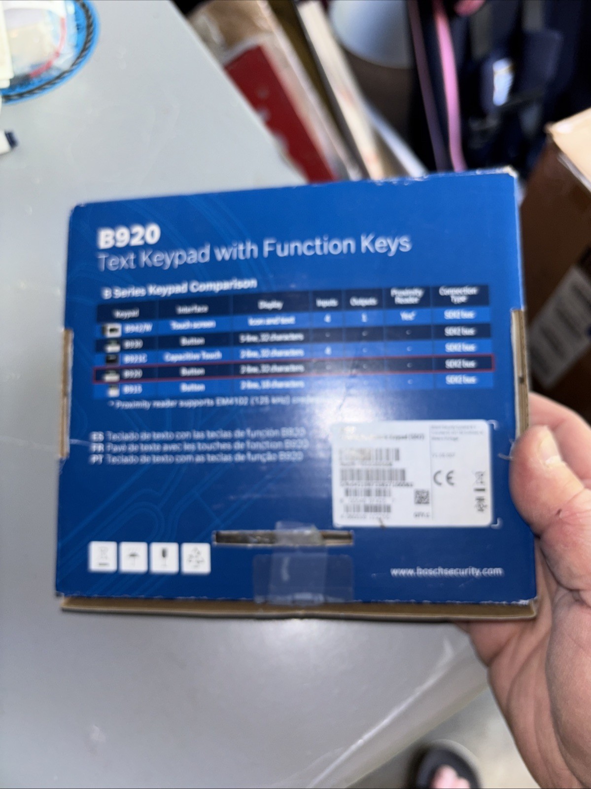 Bosch B920 Text Keypad W/ Function Keys New