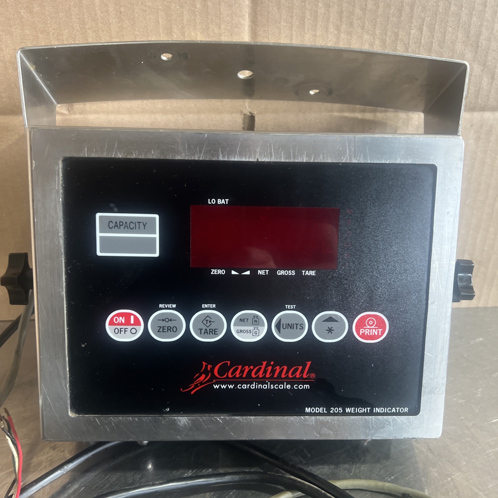CARDINAL DETECTO Model 205 WEIGHT INDICATOR Used Surplus