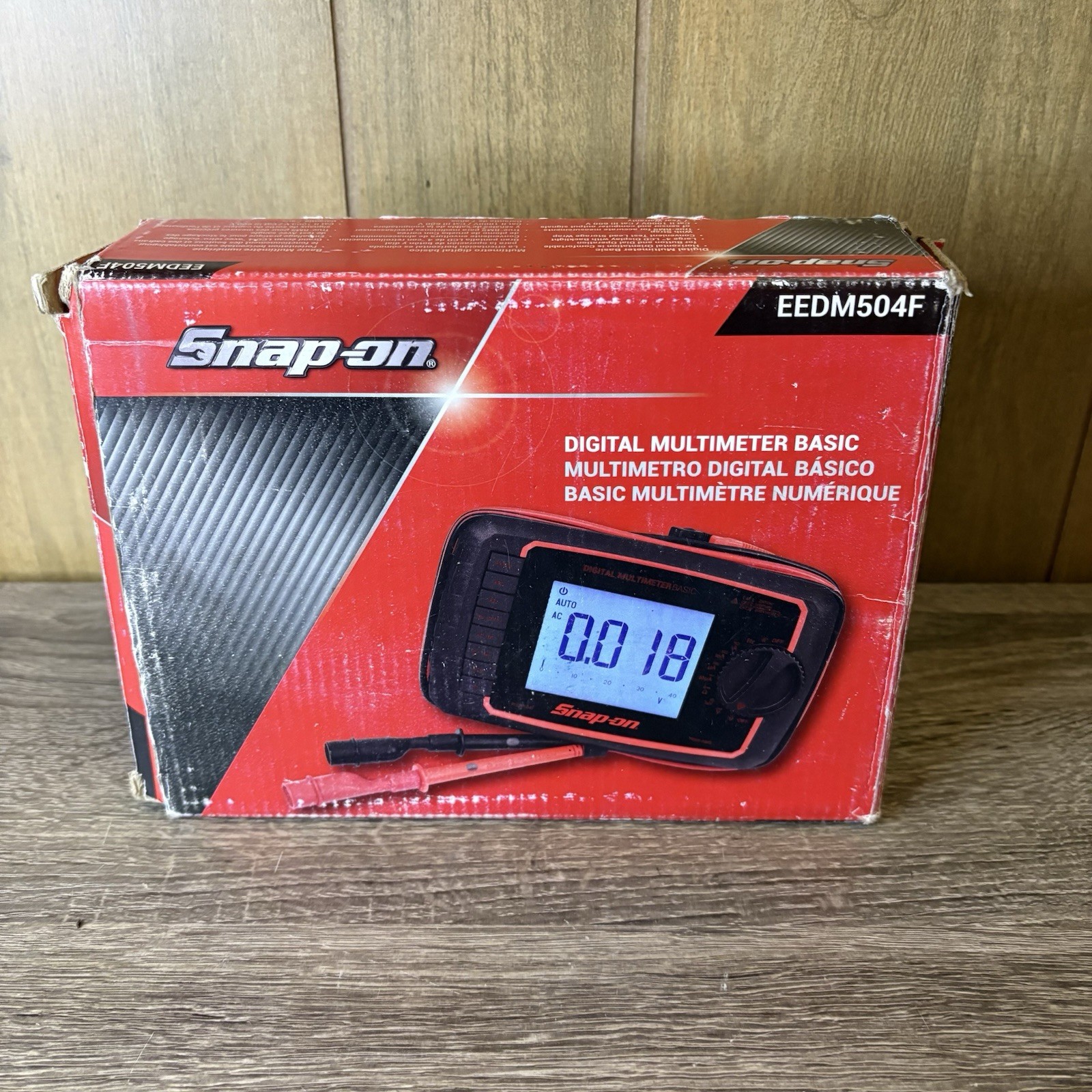Snap On EEDM504F Basic TRMS Digital Multimeter with Leads & Pouch – 13978