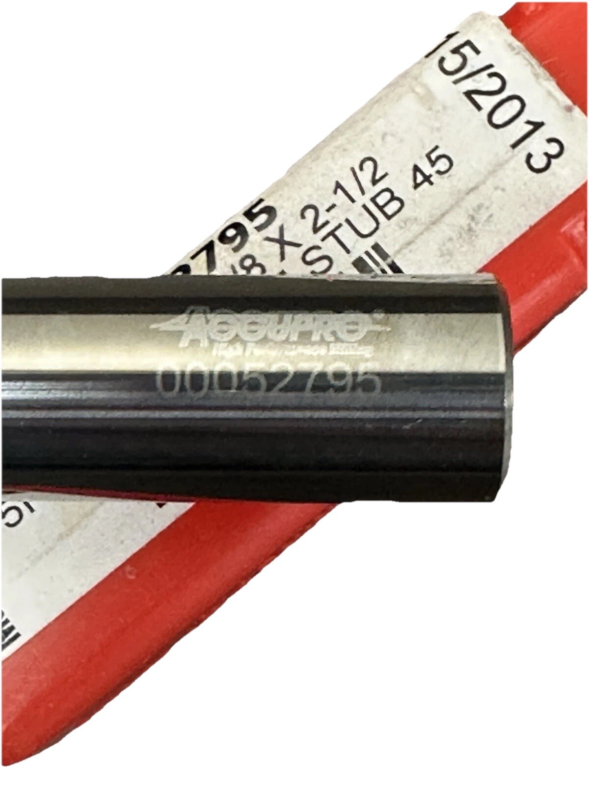 ACCUPRO 00052795 1/2×1/2×5/8×2-1/2 SOLID CARBIDE END MILL 5FL SC HP SS 45 TOOL