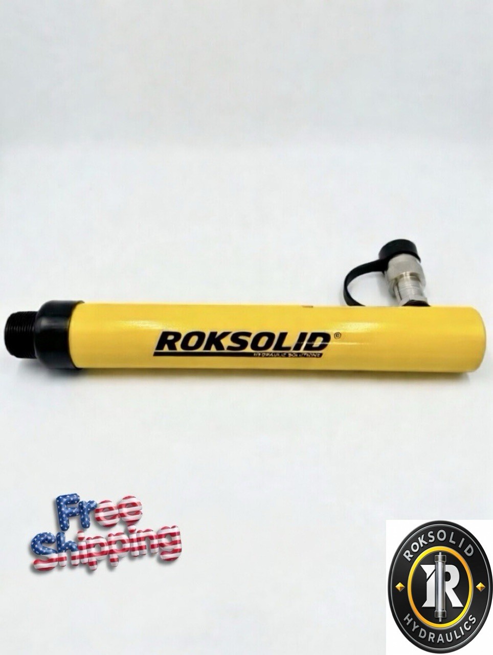 Hydraulic Cylinder 10 Ton Single Acting 10-1/8″ Stroke matches many brands size