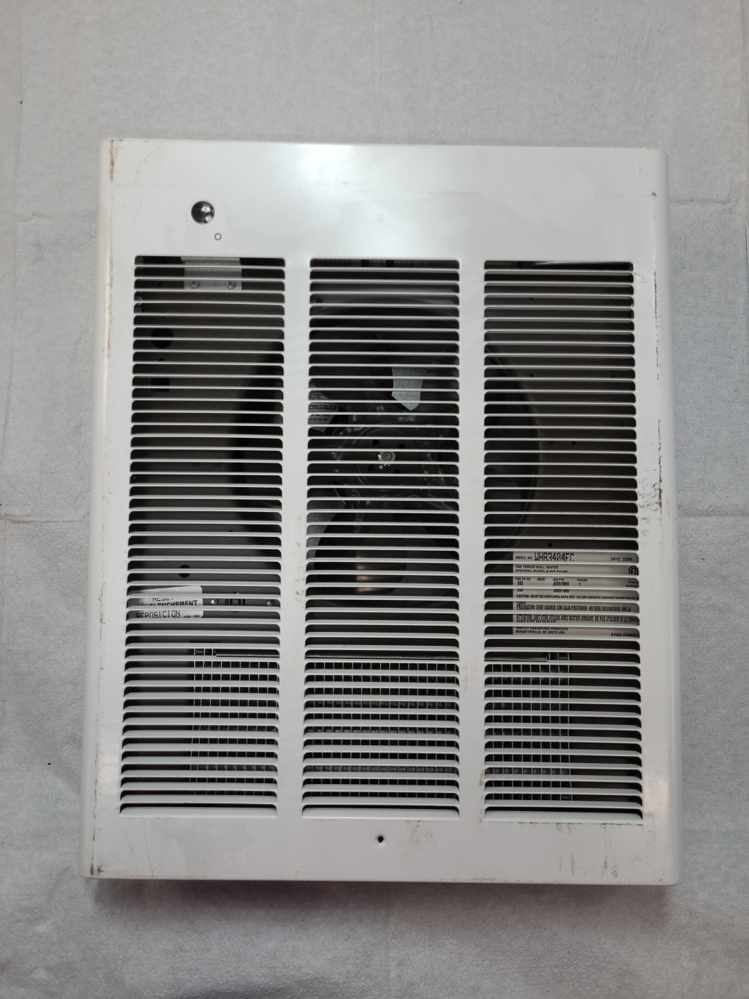 QMark CWHB3404FC Commercial Fan-Forced Wall Heater- 4,000/2,000W – 240/208V, 1PH