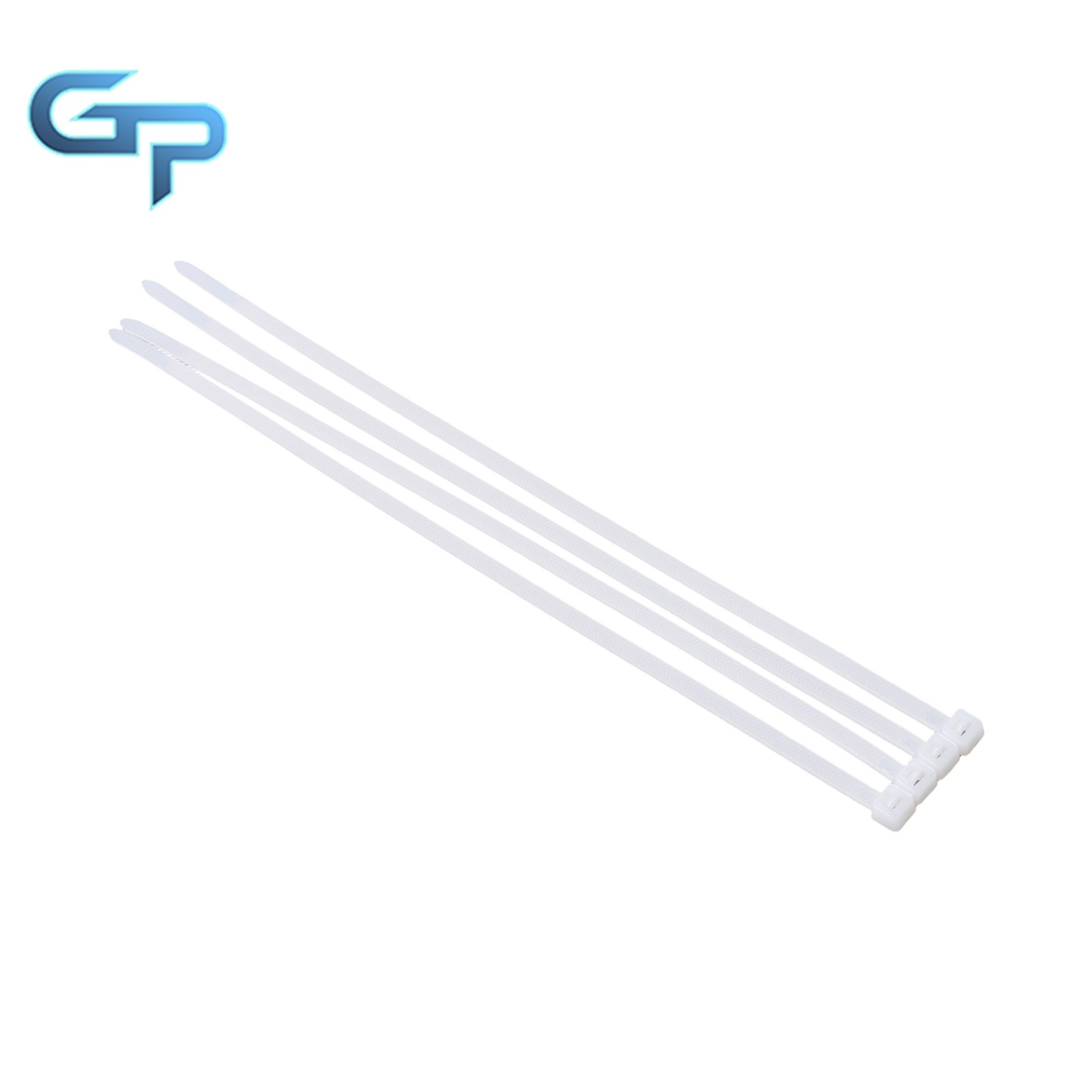 Heavy Duty Zip Ties 12″12″ V-Shaped Toothed 200lb Black White 100pcs Wide 0.13″