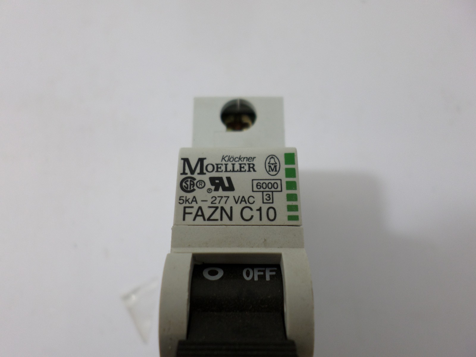 Moeller FAZNC10 Circuit Breaker 10 AMP 1 Pole 230/400AC