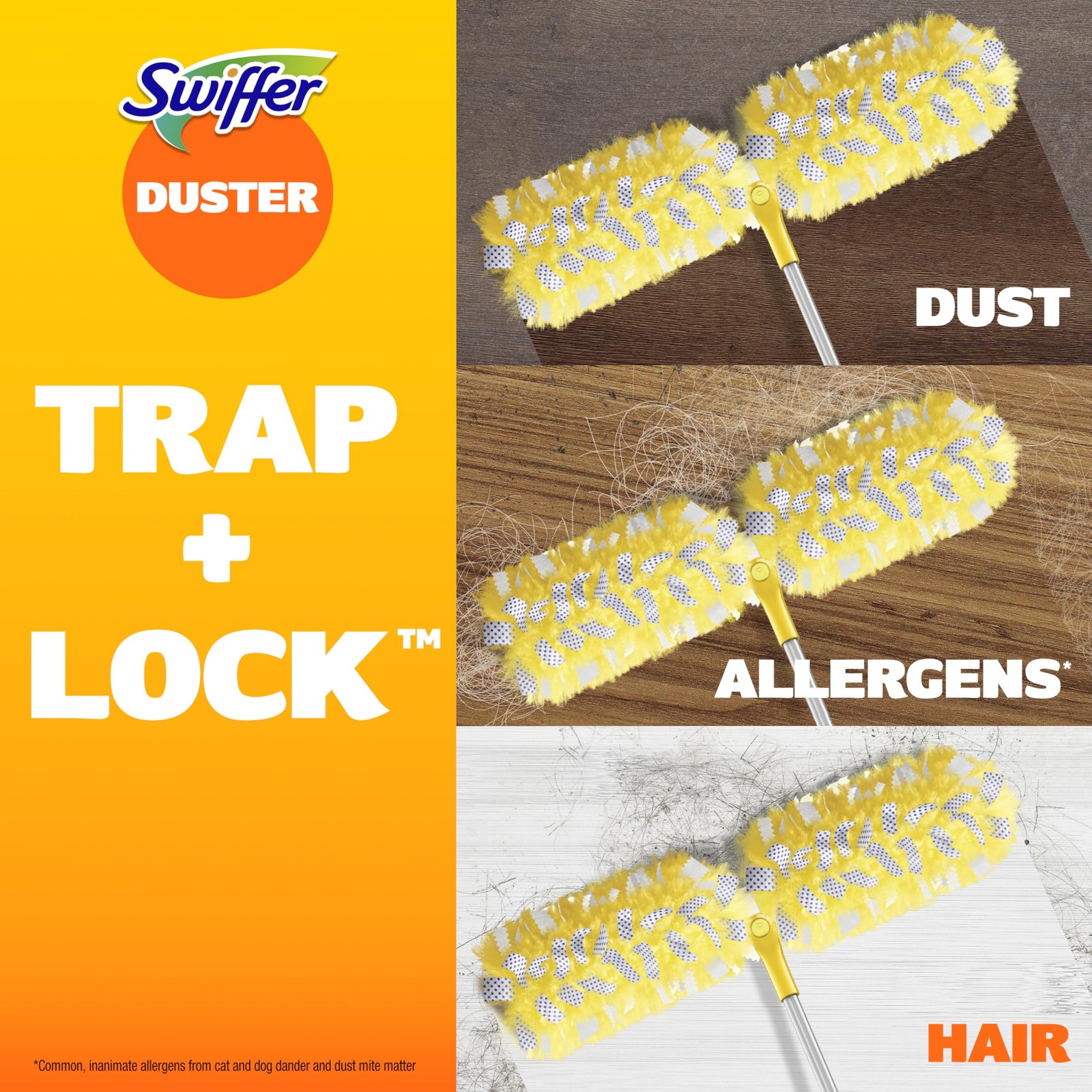 Swiffer Duster Kit with 6 ft Super Extendable Handle, Heavy Duty Multicolor