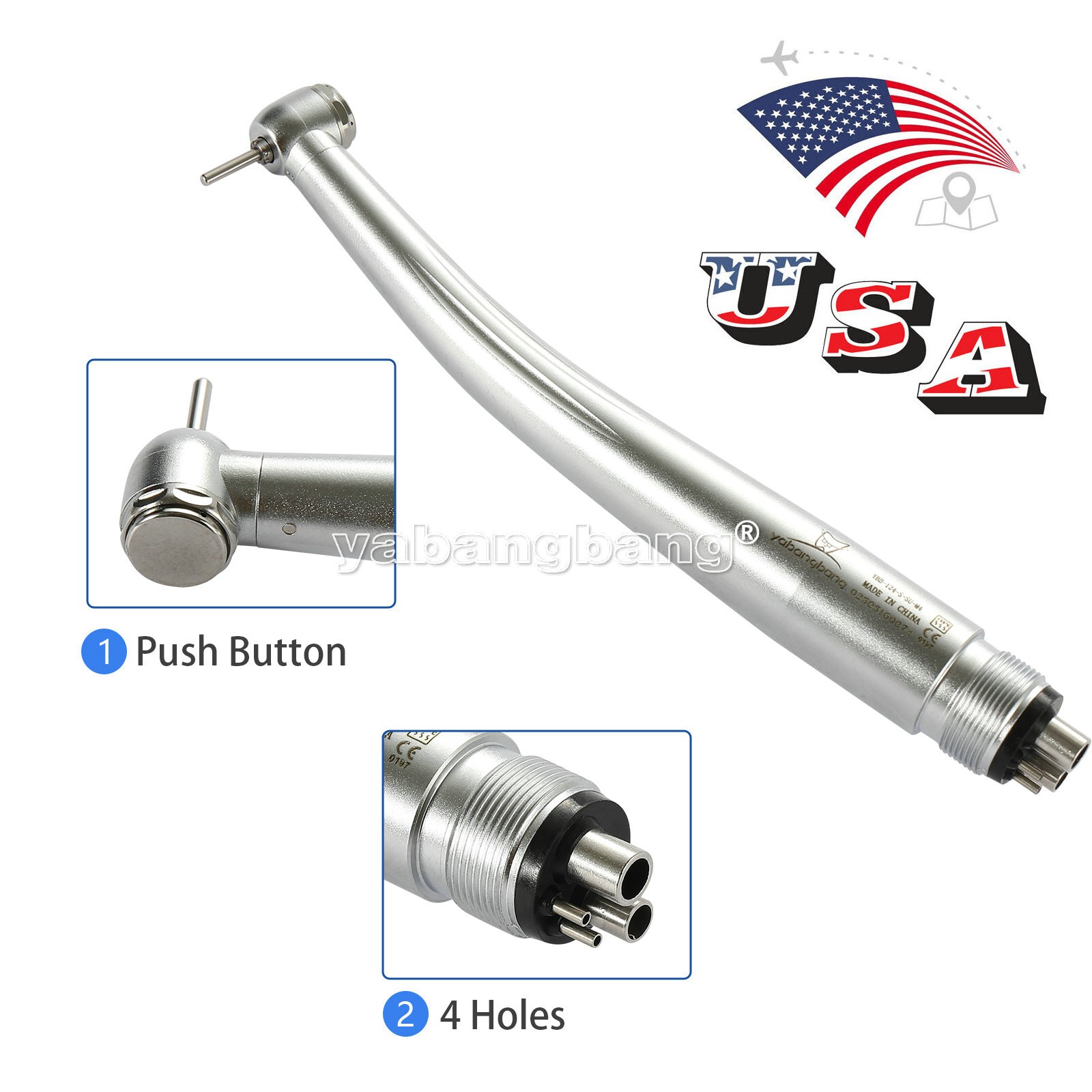 Dental Tungsten Carbide Gold Burs Trimming & Finishing & Polishing Flame FG