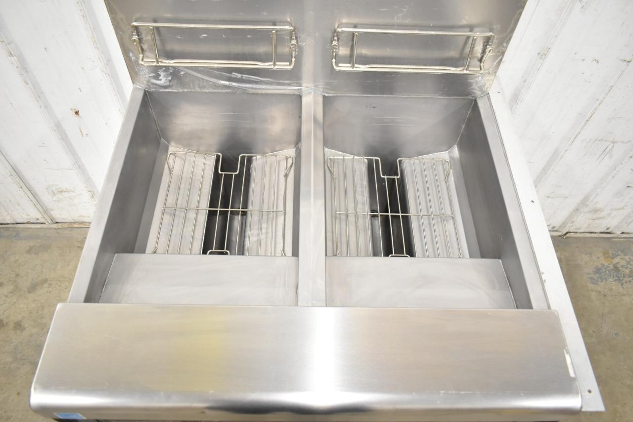 NEW 2021 Frymaster FPPH255CSE Propane Gas LP 50 LB 2 Vat Double Fryer w/ Filter