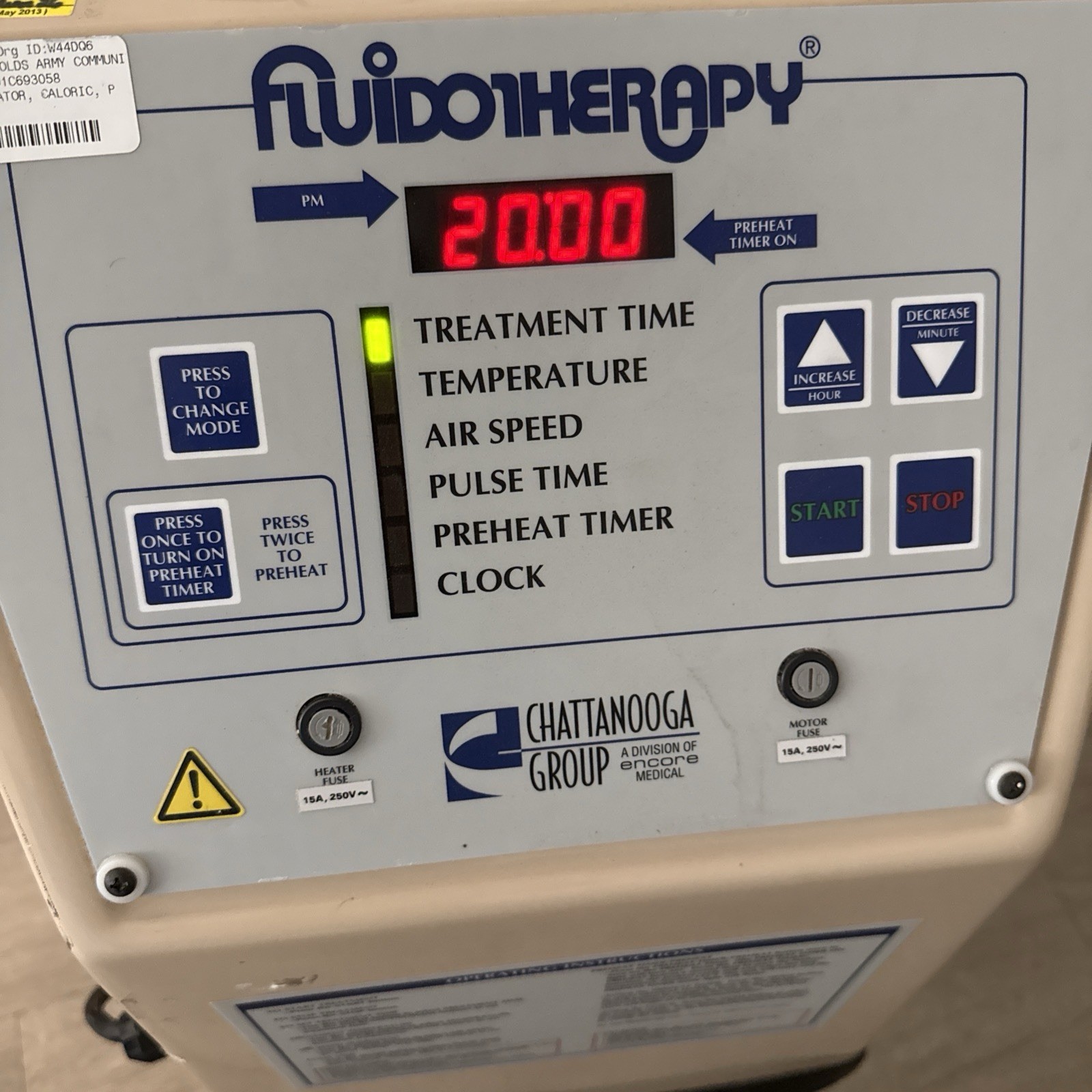 Chattanooga Fluidotherapy FLU115D Works Great