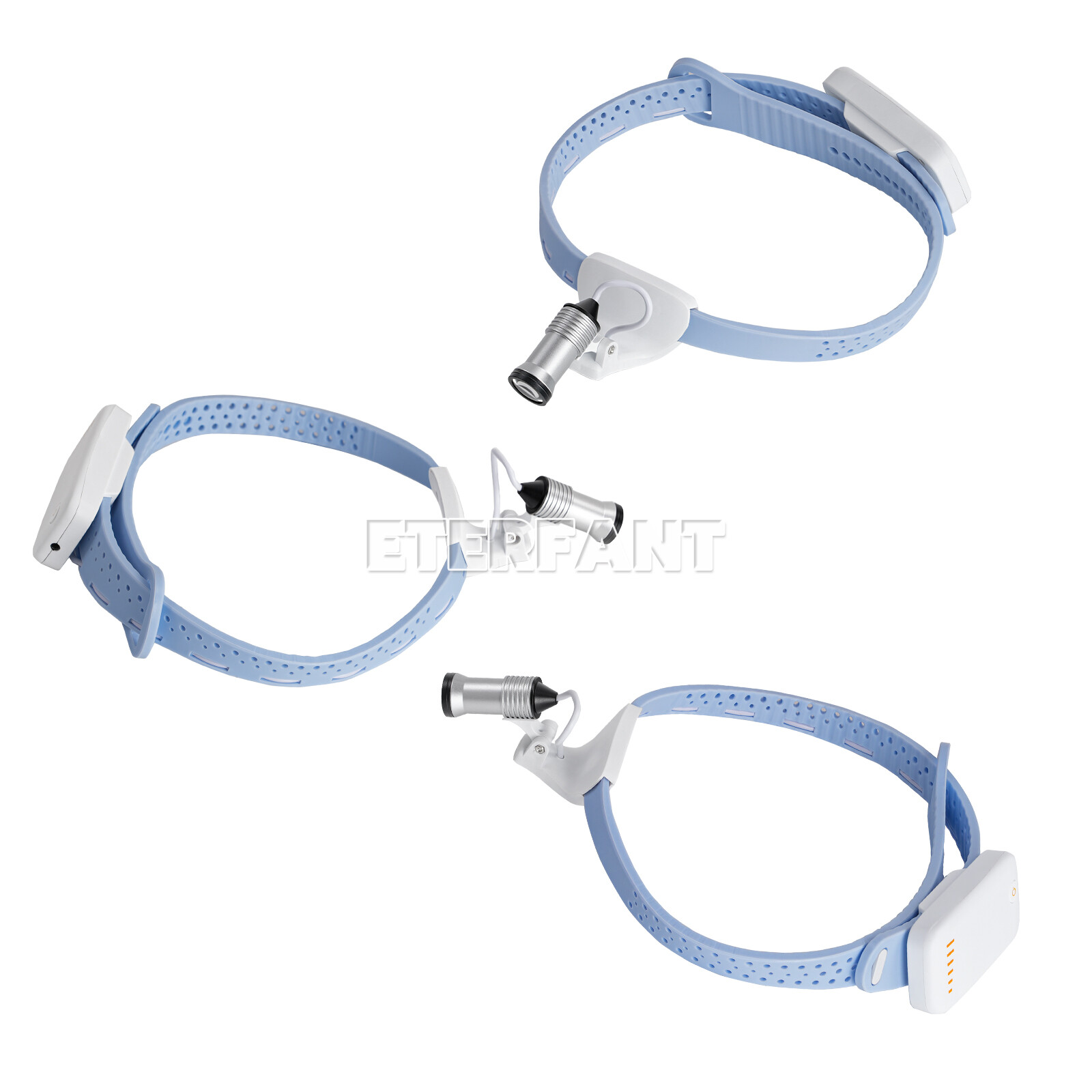 ETERFANT 5W LED Lightweight Silicone Headlamp Dental Surgery Medical Blue