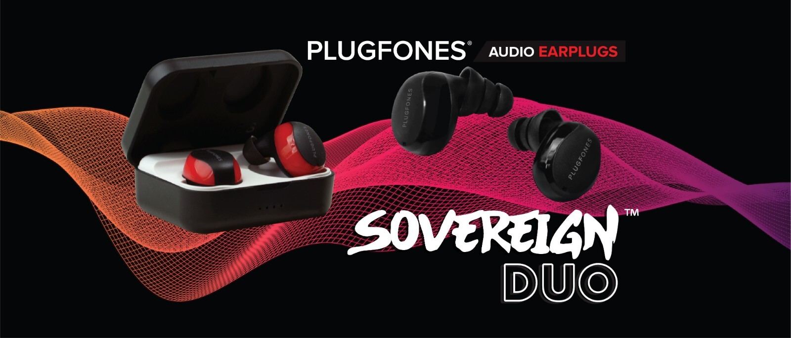 Plugfones Sovereign Duo Bluetooth OSHA CERTIFIED Earplugs with Earphones