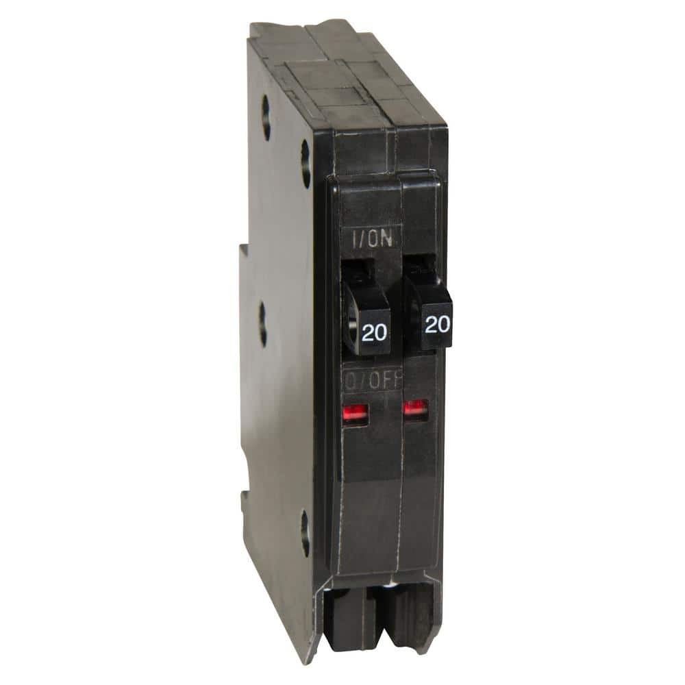 Square D QOT2020 20 Amp 1 Pole 120 Volt Side by Side Metal HOOK QOT2020