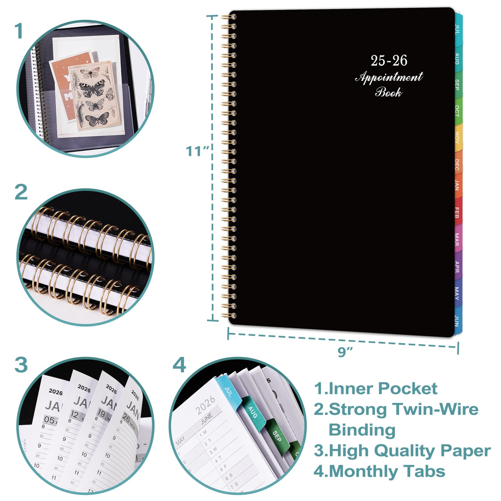 2025 Weekly Appointment Book Planner Jan 2025 Dec 2025 2025 Daily Hourly Pl