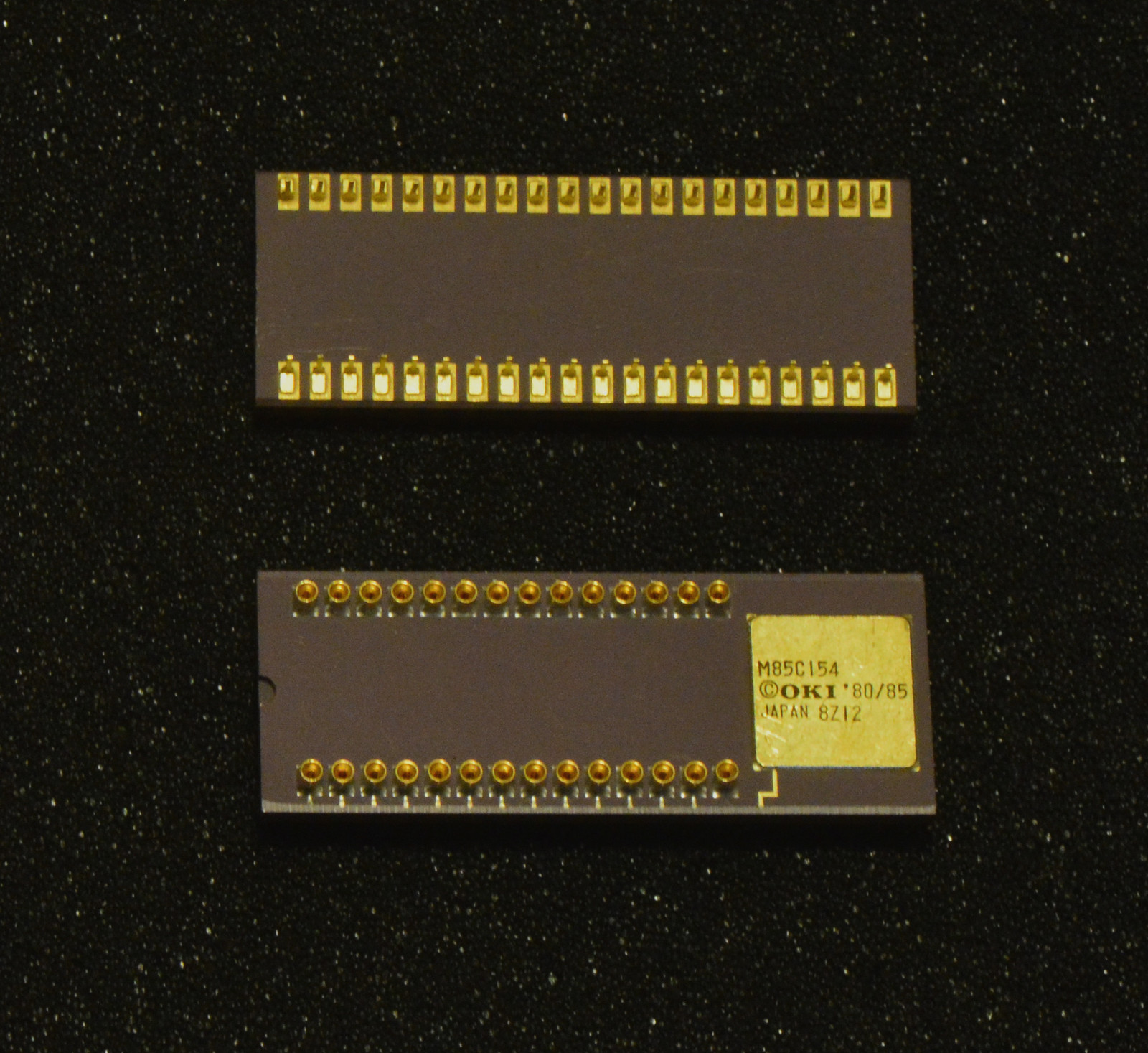 Vintage OKI Piggyback CPU M85C154, Enhanced Superset of Intel 8031/8051