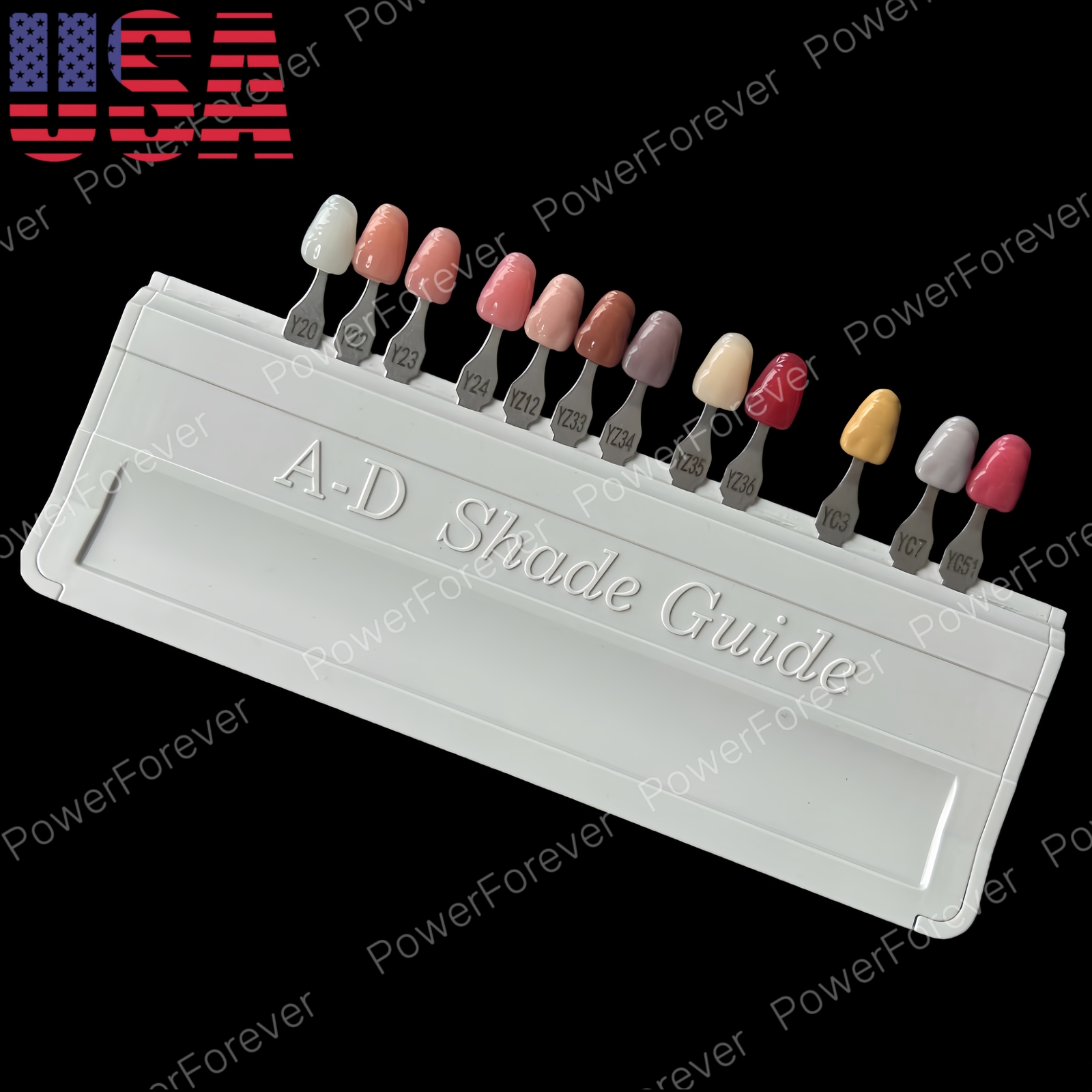Dental 3D Gum A-D Shade Guide Pink Gingiva Aesthetic Composite Resin Restoration