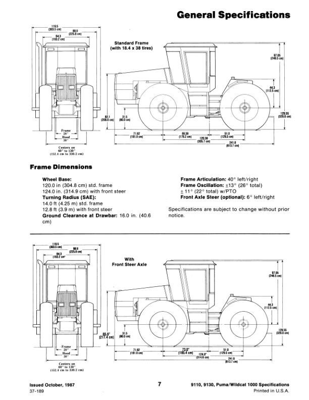 Case IH 1000, 9110, 9130, 9150, 9170, 9180, 9190 Tractor Repair Service Manual