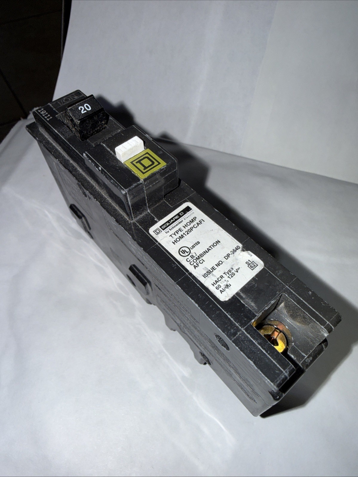 NEW Square D HOM HOM120PCAFI 1 Pole 20 Amp 120V Arc Fault AFCI Circuit Breaker