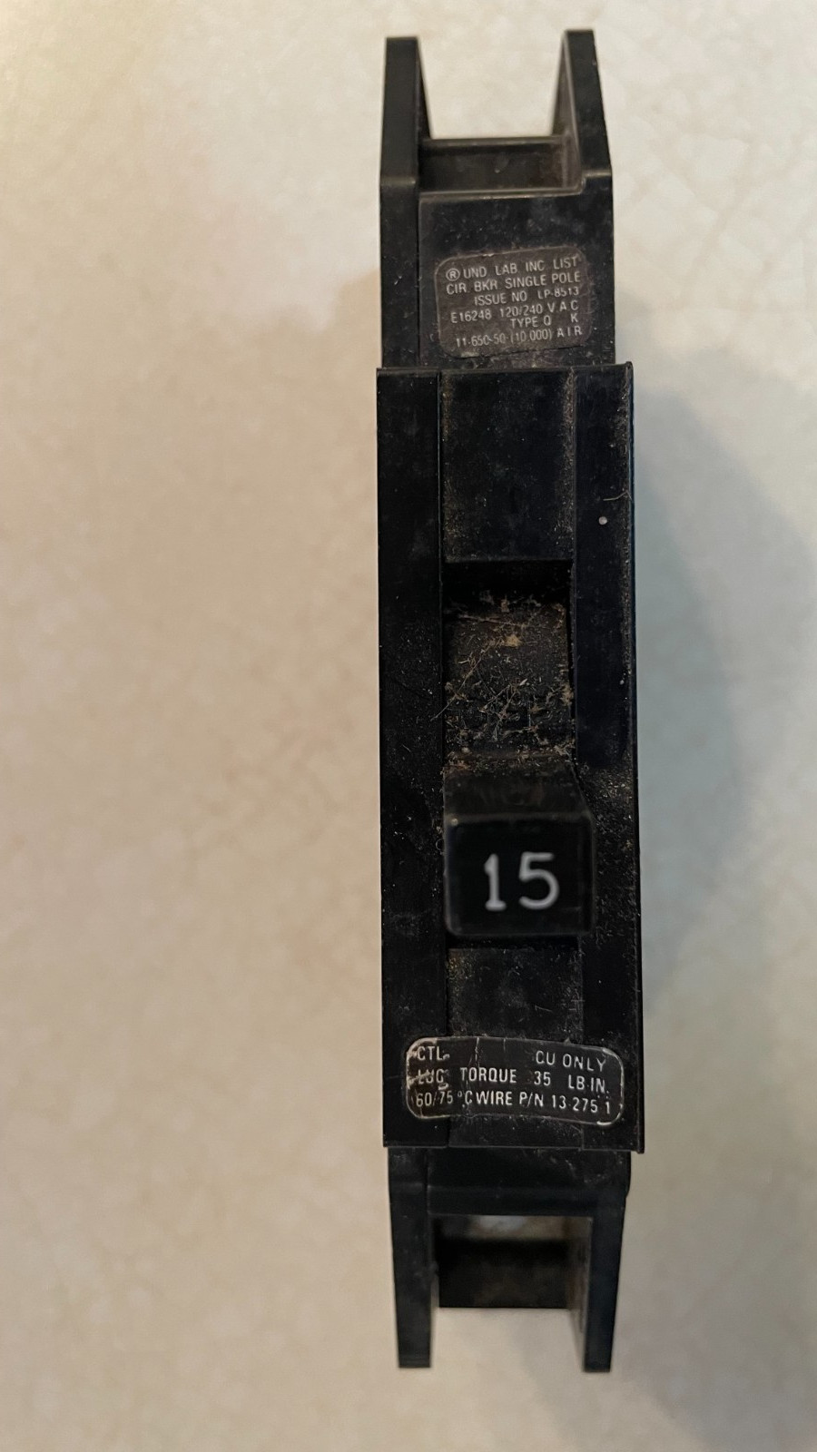 😎CHALLENGER Q115 1P 15Amp 120/240V Zinsco GTE Plug On Type Q FULL SIZE BREAKER