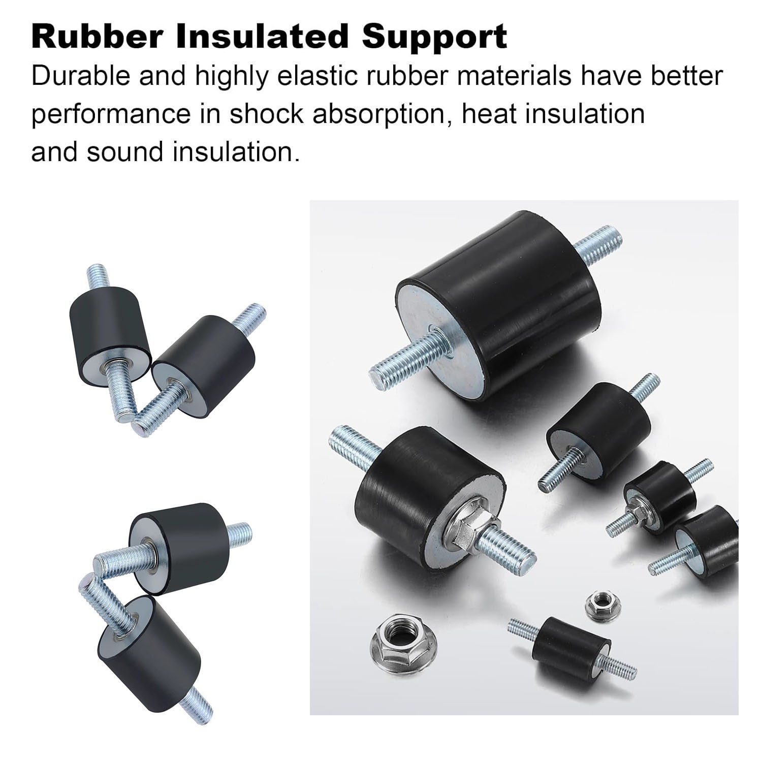 Rubber Shock Absorber Isolation Mount M3 M4 M5 M6 M8 M10