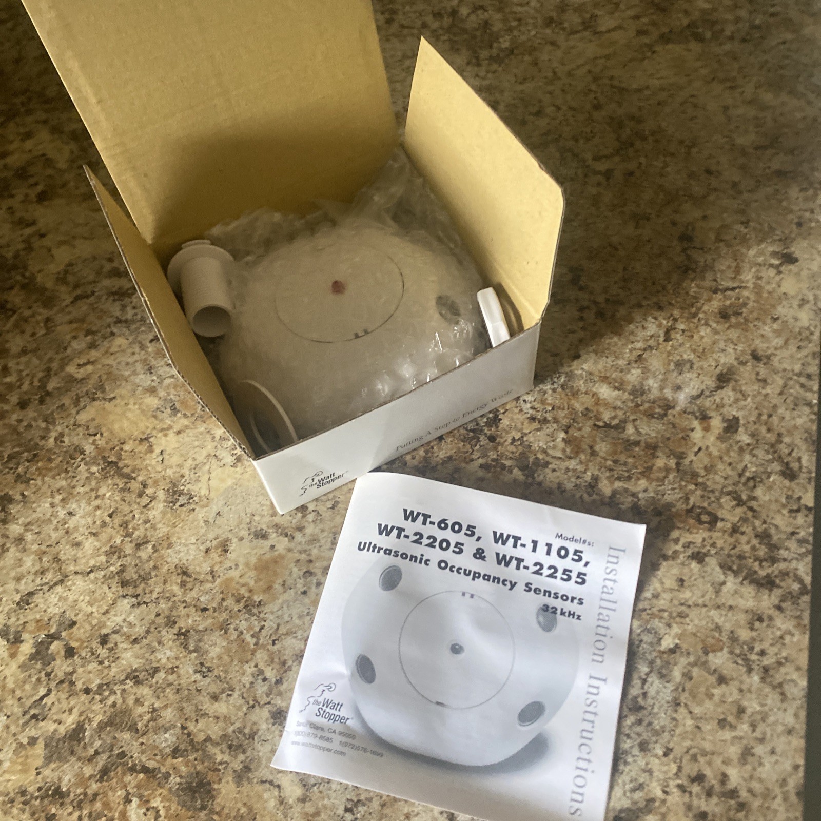 Legrand Wattstopper WT-605 Ultrasonic Ceiling Occupancy Sensor White 24 volt