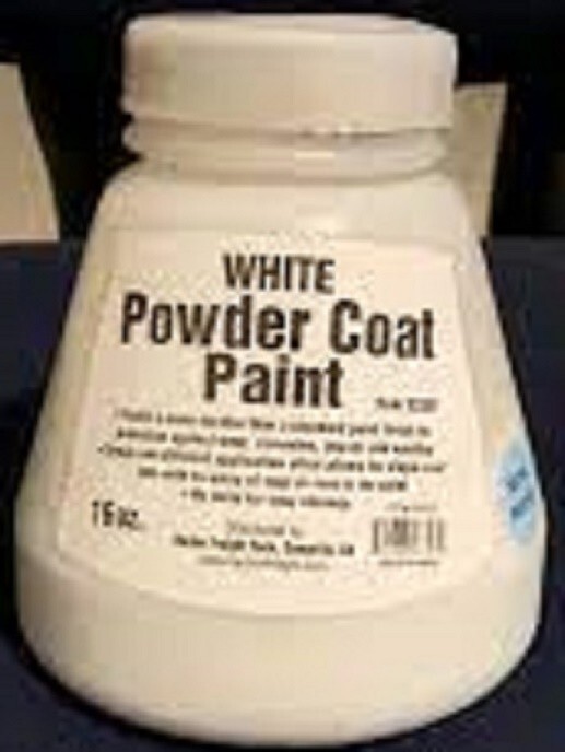 16 Oz. White Powder Coat Paint Finish Protects Against Corrosion No Mess