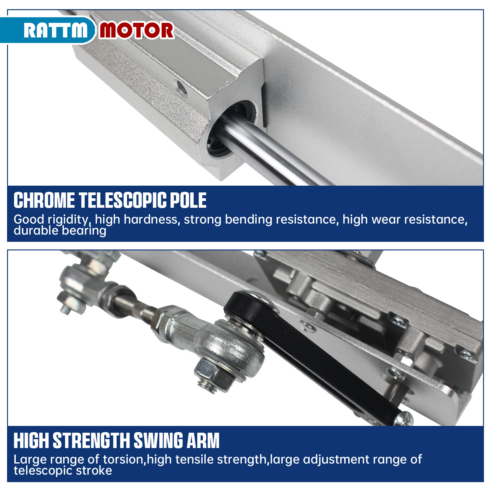Linear Actuator Reciprocating Motor Variable speed Stroke 80mm/150mm 24V 120RPM