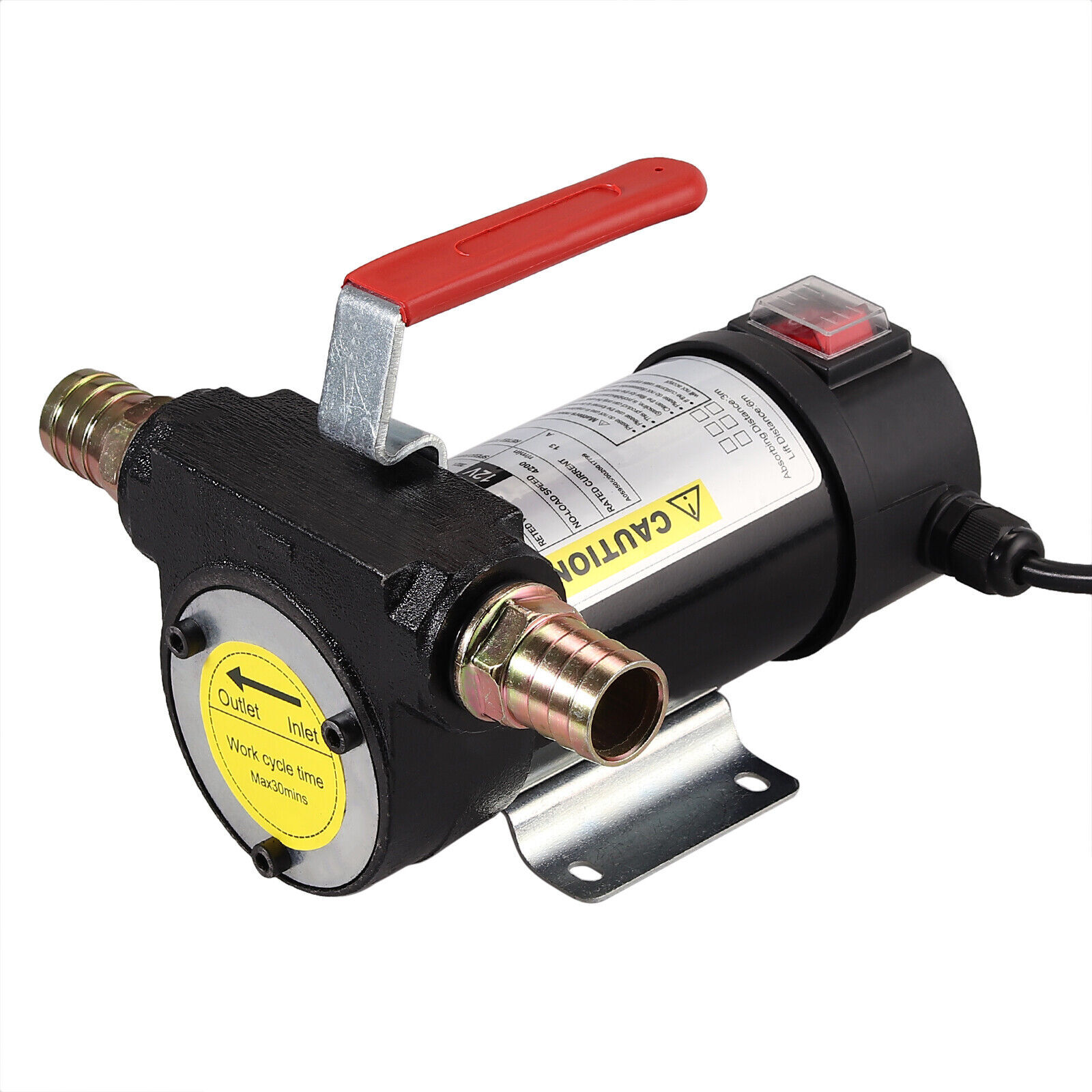 50L/min Electric Fuel Pump 12V Diesel Transfer Pump Kerosene Oil Extractor New