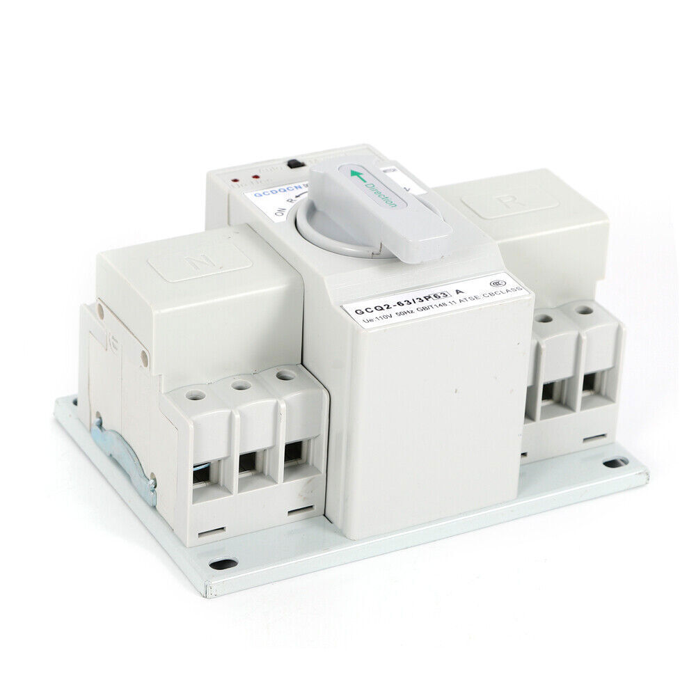 ATS Dual Power Automatic Smart Transfer Switch 63 Amp 3P For Generator 50Hz/60Hz