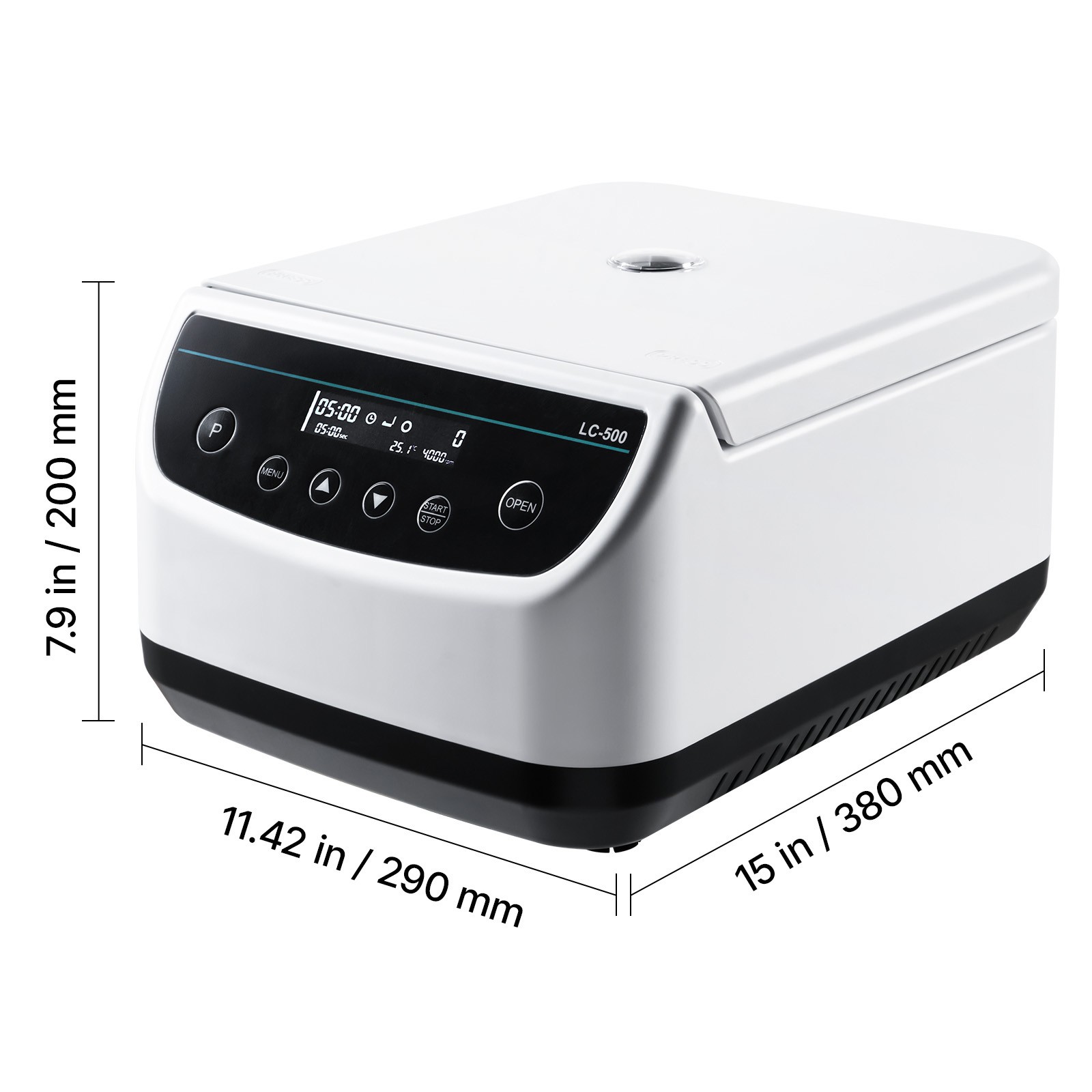 Centrifuge Machine 2/5/10/15/50ml Speed 500-4000rpm with 1 Rotor and Timer