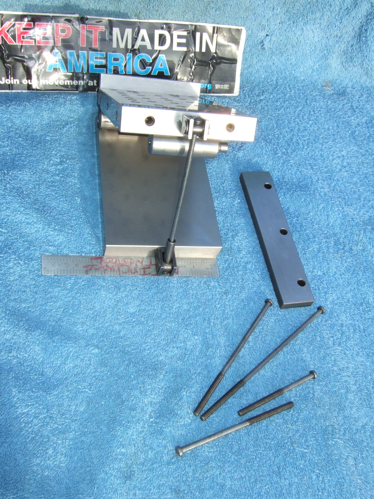 HERMANN SCHMIDT PNM4X6 Single Angle Adjustable Sine Plate Used $1150 WHEN NEW Q2