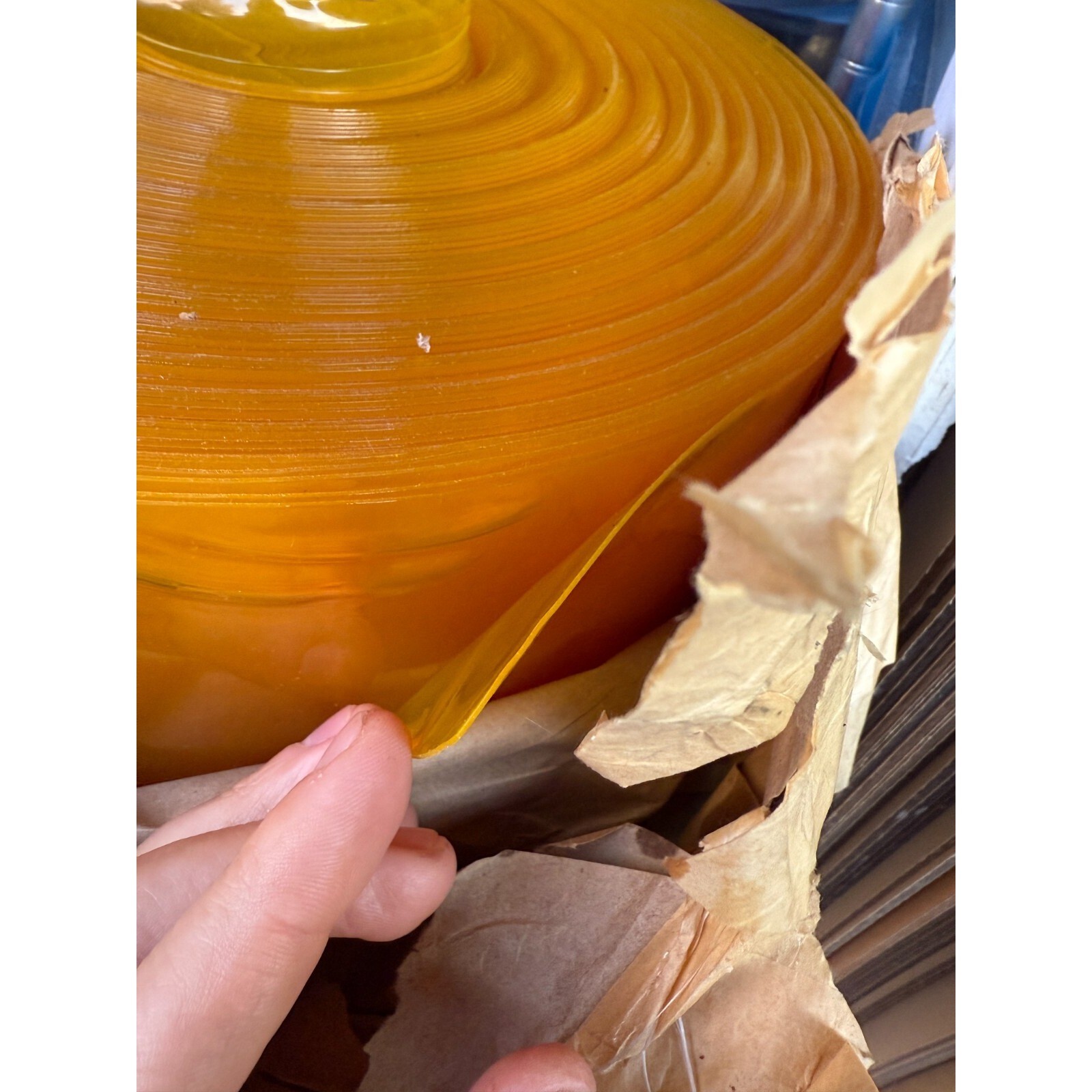 30 Mil Yellow Clear PVC Vinyl Film Roll 48″ x 100 Yds Flexible Plastic Sheet