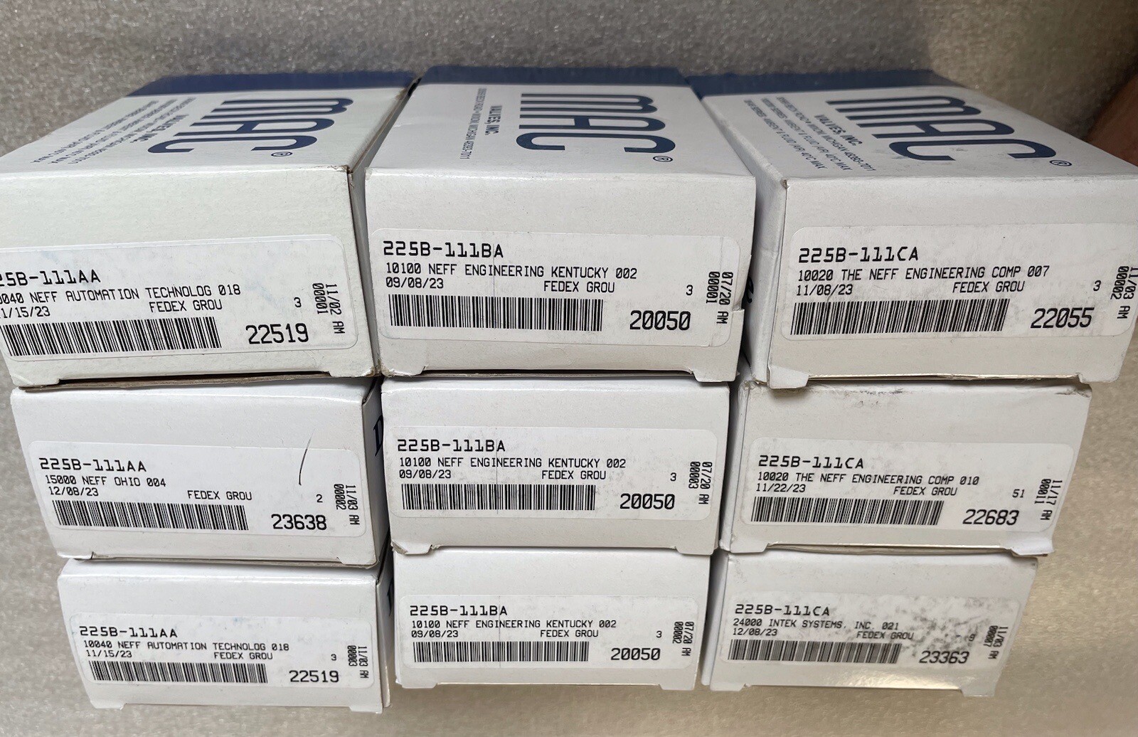 MAC Valves Inc. 225B-111CAAA Solenoid Valve 225B-111CA NEW!! Ships Same Day!!