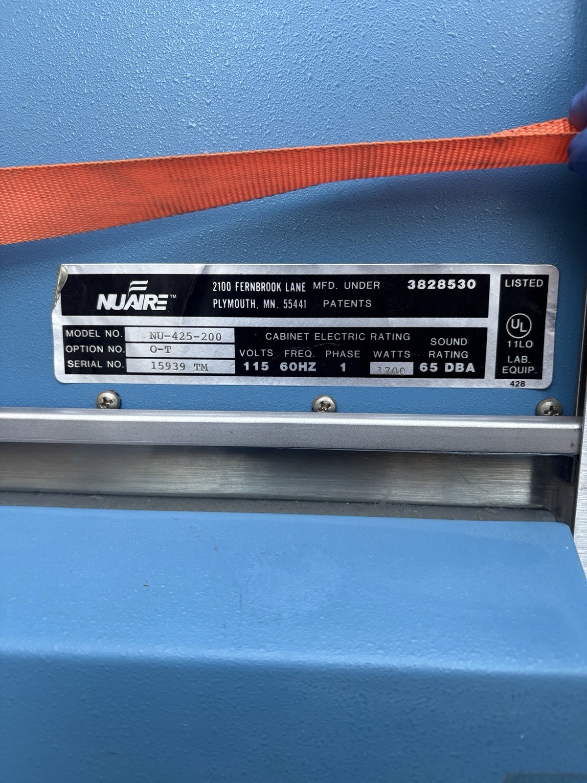NuAire LabGard ES NU-425 Class II, Type A2 Biosafety Cabinet