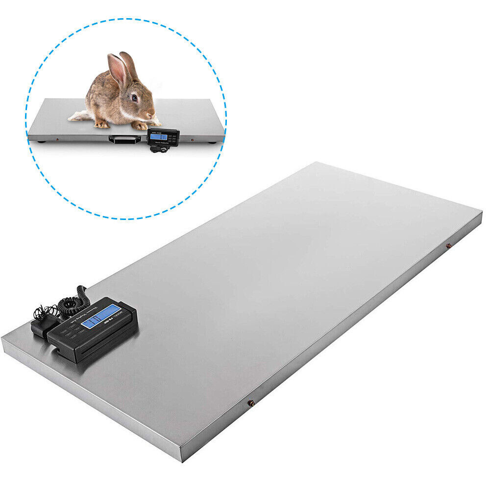 1100LB 500KG Digital Livestock Vet scale Pet Pig Sheep Accurate Bench kg/oz/lb